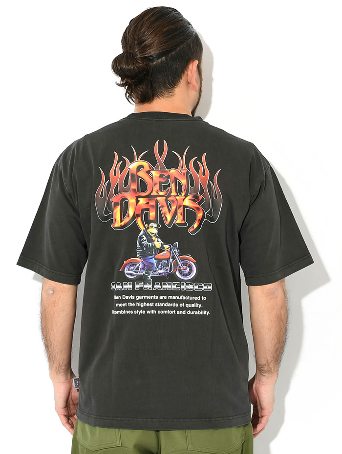 BEN DAVIS（ベンデイビス） Tシャツ 半袖 メンズ ゴリラ バイク VNTG
