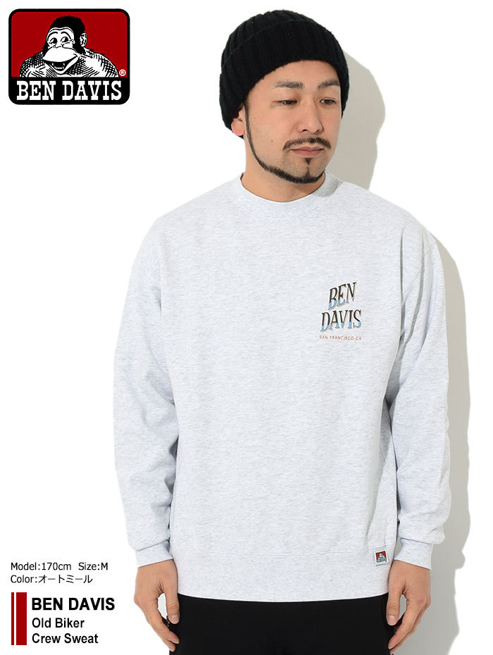 BEN DAVIS ベンデイビス トレーナー メンズ オールド バイカー BEN DAVIS ベンデイビス トレーナー メンズ オールド バイカー