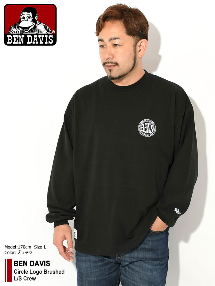BEN DAVIS ベンデイビス カットソー 長袖 メンズ サークル ロゴ