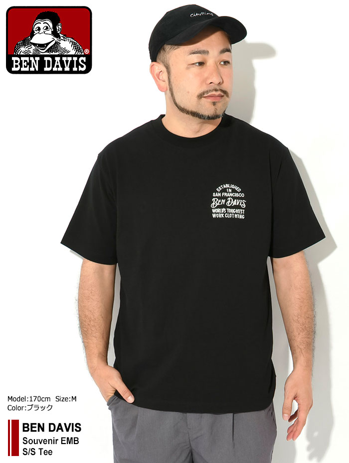 BEN DAVIS ベンデイビス Tシャツ 半袖 メンズ スーベニア EMB