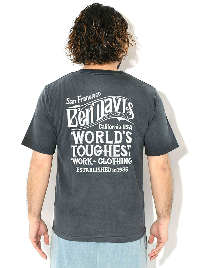 BEN DAVIS（ベンデイビス） Tシャツ 半袖 メンズ オールド サイン VNTG
