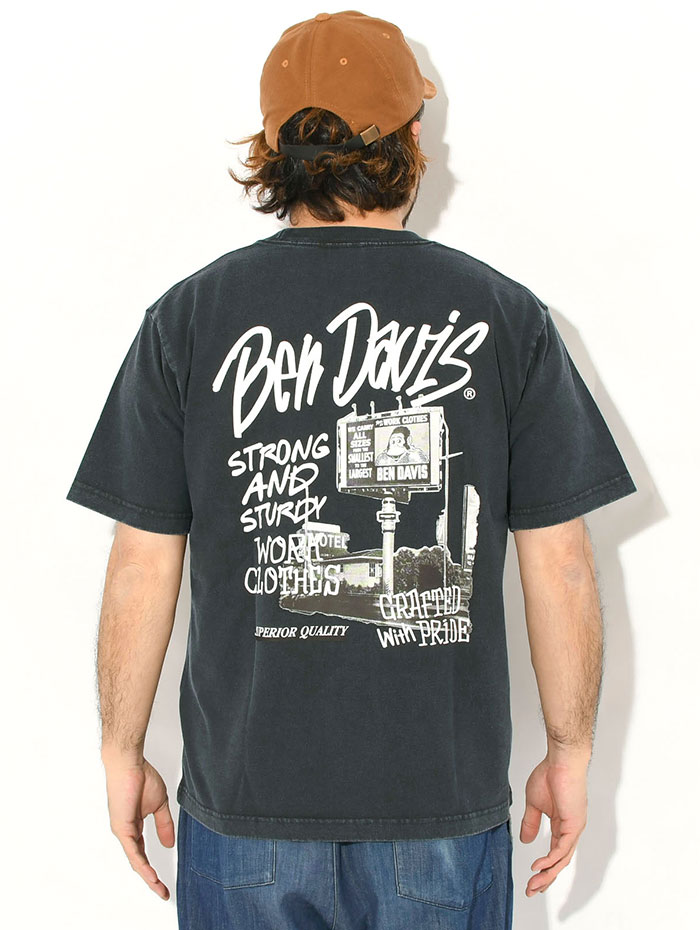 BEN DAVIS（ベンデイビス） Tシャツ 半袖 メンズ ロードサイド VNTG
