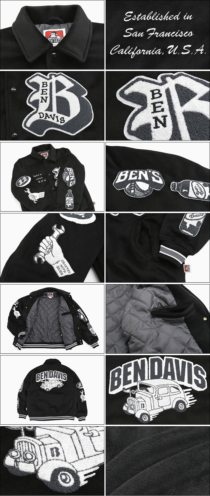 BEN DAVIS ベンデイビス ジャケット メンズ カー クラブ ( T BEN DAVIS ベンデイビス ジャケット メンズ カー クラブ ( T