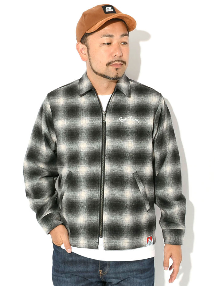 BEN DAVIS（ベンデイビス） ジャケット メンズ ヘビー プレイド ジップ
