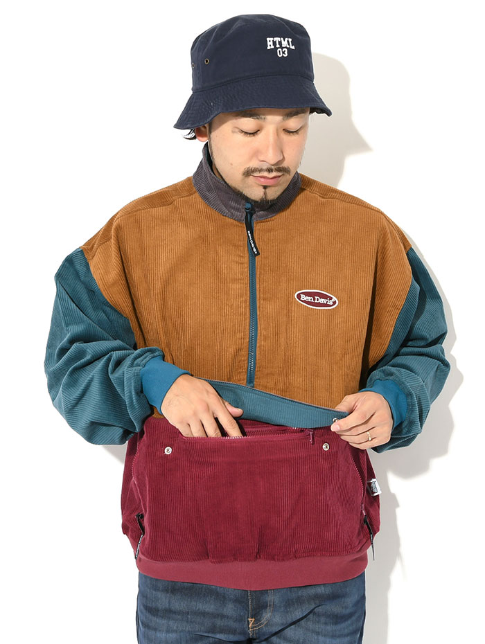 ベンデイビス ジャケット BEN DAVIS メンズ コード プルオーバー (T-2780002 Cord Pullover JKT ビッグシルエット  オーバーサイズ アウター) : ben-t-2780002 : ice field - 通販 - Yahoo!ショッピング