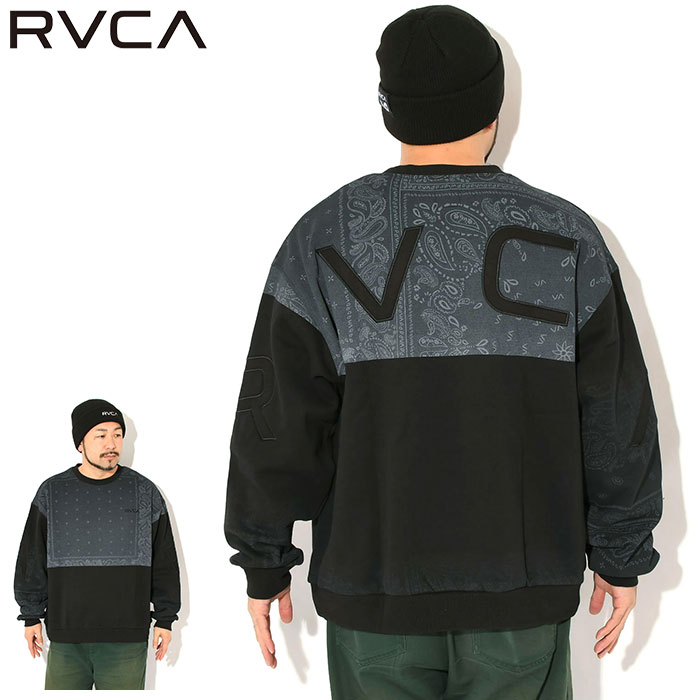 RVCA（ルーカ） トレーナー メンズ フェード バック サイド アーチ