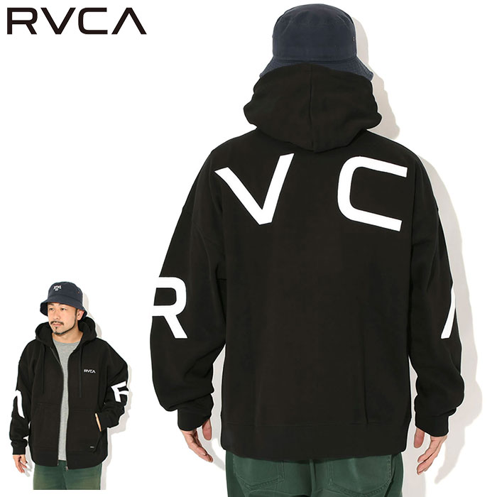 RVCA（ルーカ） パーカー ジップアップ メンズ アーチ バック サイド