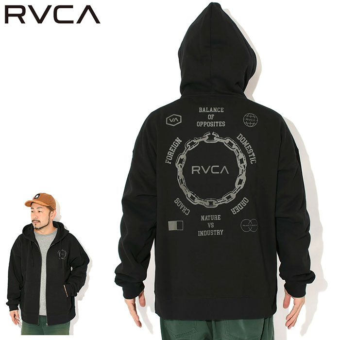 RVCA（ルーカ） パーカー ジップアップ メンズ メタル アージー