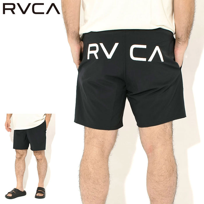 RVCA（ルーカ） ハーフパンツ メンズ エラスティック バック ロゴ