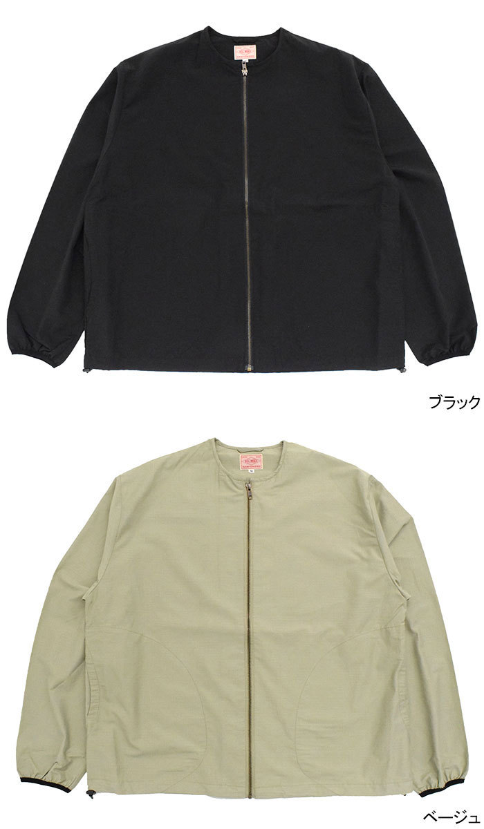 ジャケット・アウター mic BIG MIKE（ビッグマイク） ジャケット メンズ ノー カラー フル ジップ