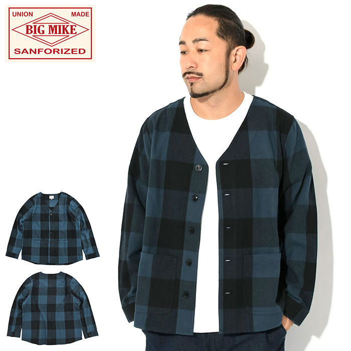 BIG MIKE（ビッグマイク） カーディガン メンズ ヘビー フランネル