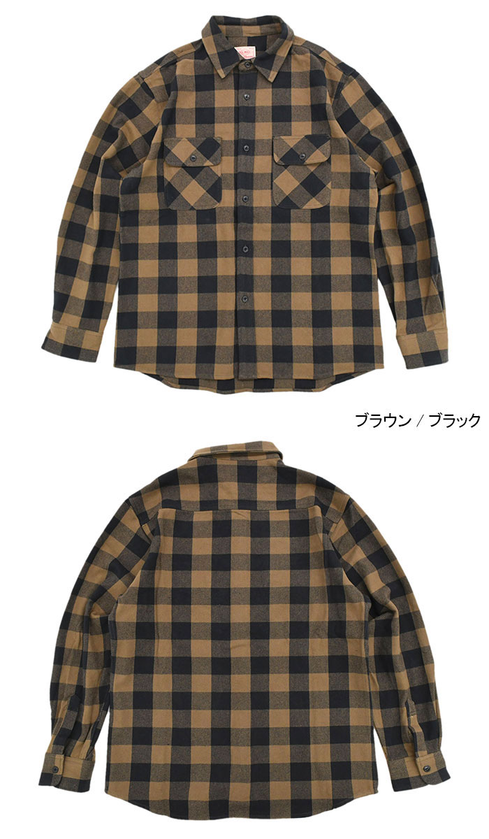 BIG MIKE（ビッグマイク） シャツ 長袖 メンズ ヘビー フランネル