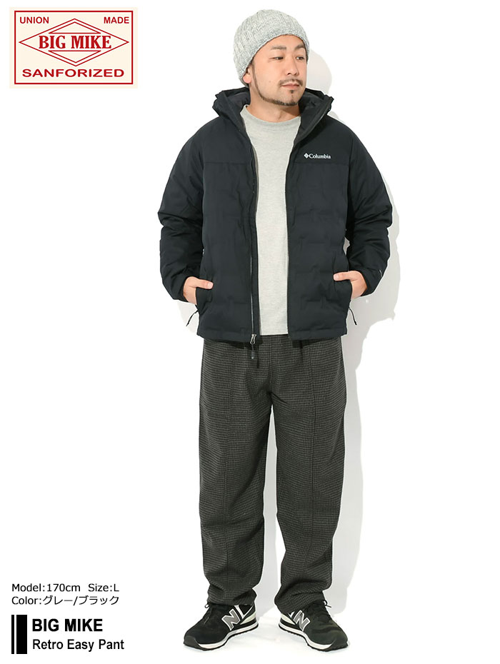 BIG MIKE ストライプ イージーパンツ BIG MIKE ビッグマイク パンツ メンズ レトロ イージーパンツ
