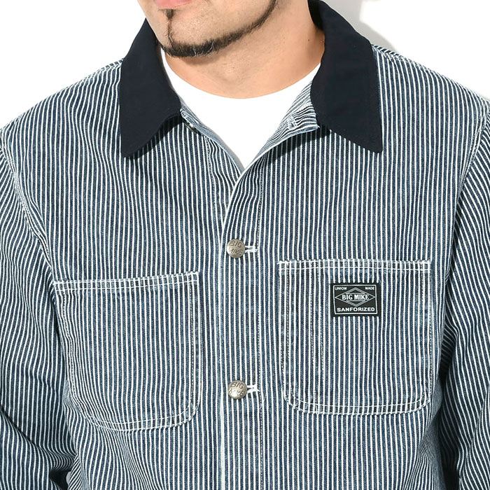 BIG MIKEビッグマイクのジャケット Duck Collar Denim Coverall04