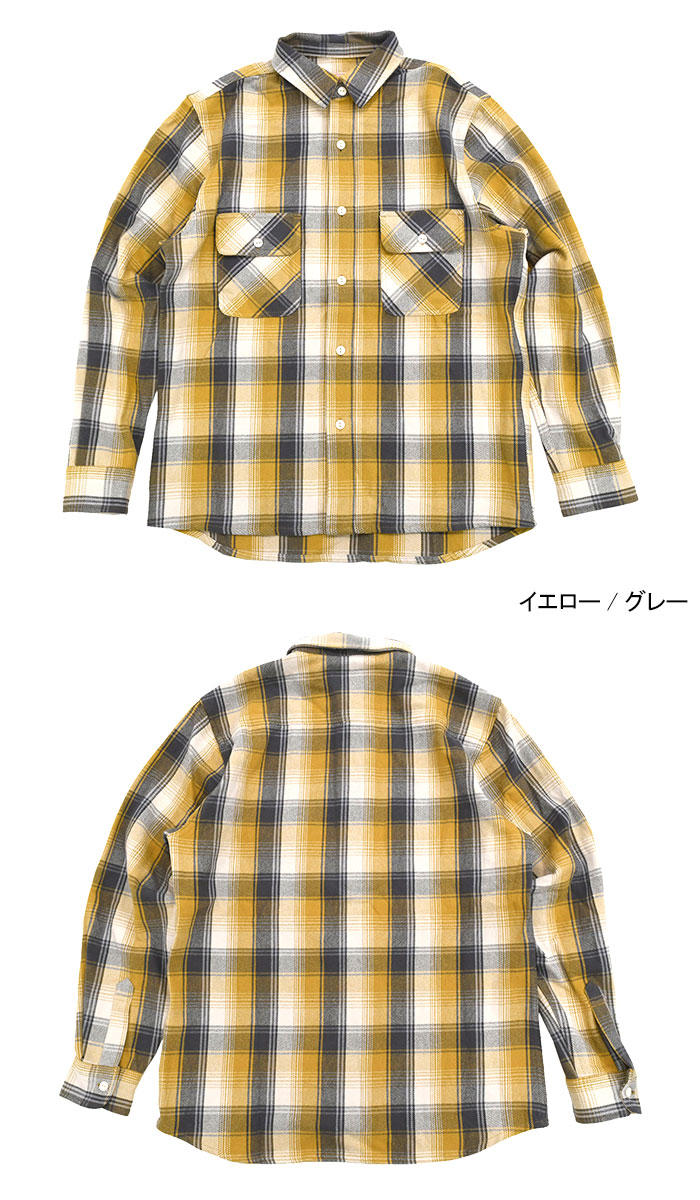 BIG MIKE（ビッグマイク） シャツ 長袖 メンズ ヘビー フランネル