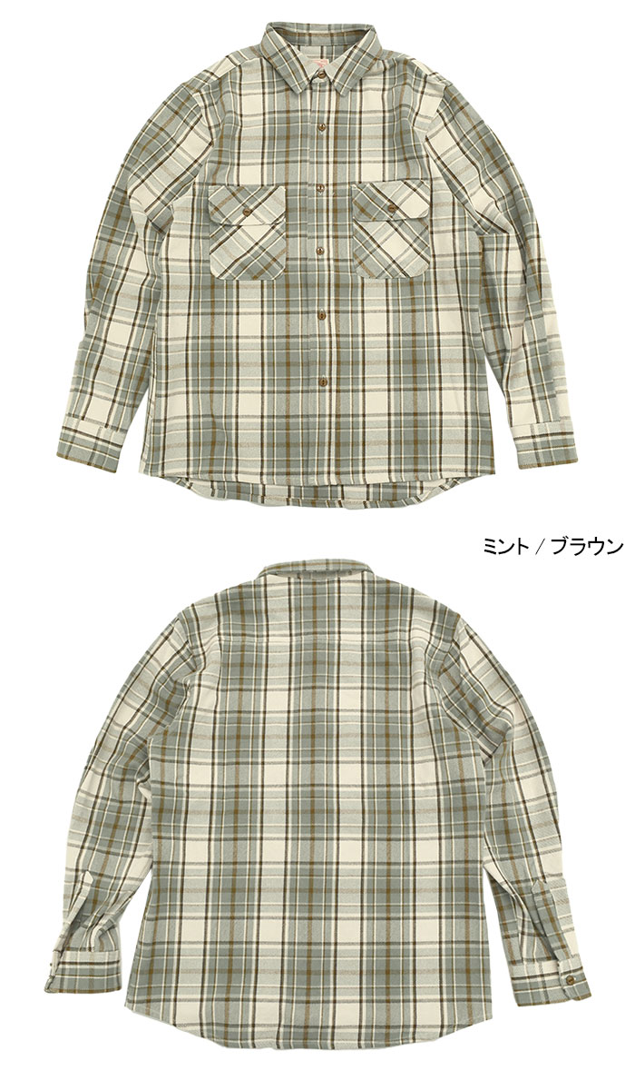 BIG MIKE（ビッグマイク） シャツ 長袖 メンズ ヘビー フランネル