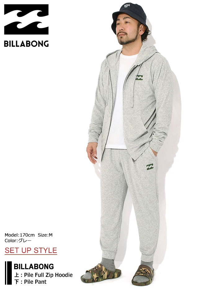 BILLABONG（ビラボン） パーカー ジップアップ メンズ パイル フル