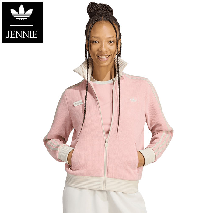 ピンク ジップアップジャケット adidas Originals アディダス ジャケット レディース ブラックピンク