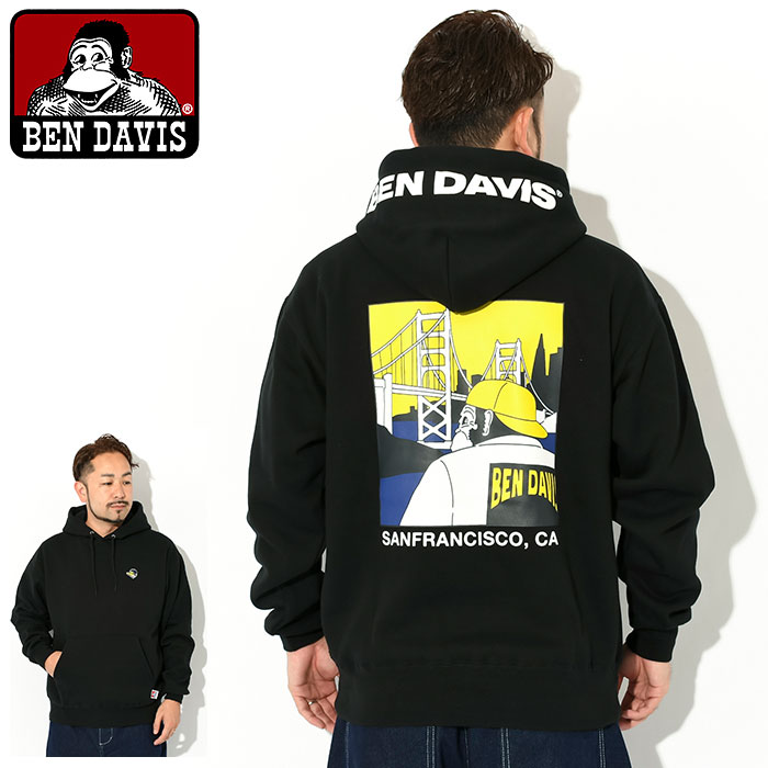 ベンデイビス パーカー プルオーバー BEN DAVIS メンズ キャップド 