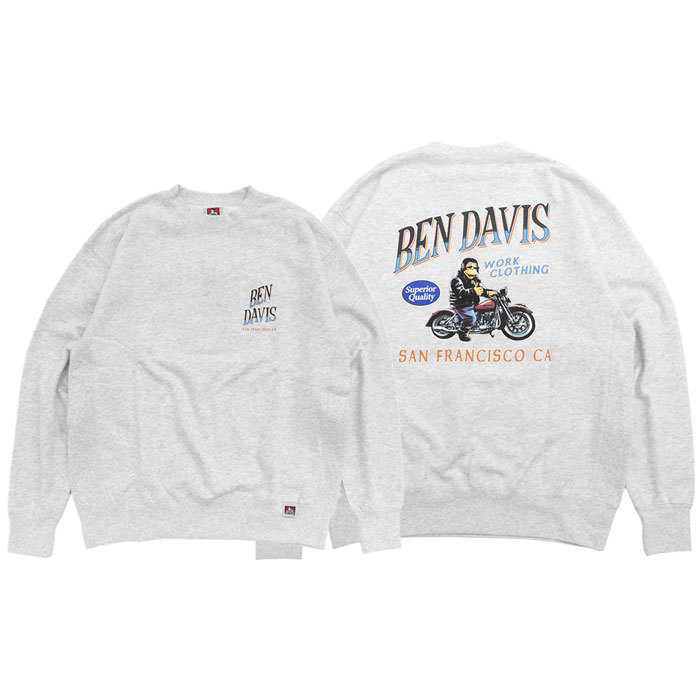 BEN DAVIS ベンデイビス トレーナー メンズ オールド バイカー