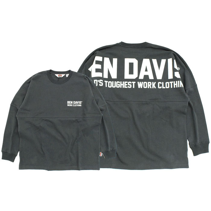 ベンデイビス ロンT Tシャツ 長袖 BEN DAVIS メンズ ビッグ ロゴ