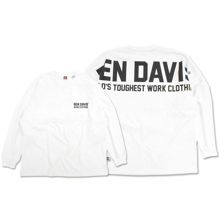 ベンデイビス ロンT Tシャツ 長袖 BEN DAVIS メンズ ビッグ ロゴ