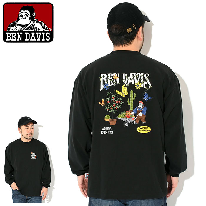 ベンデイビス ロンT Tシャツ 長袖 BEN DAVIS メンズ ハーベスト