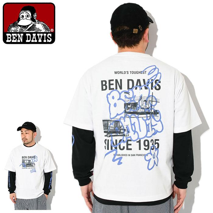 ベンデイビス ロンT Tシャツ 長袖 BEN DAVIS メンズ フォト レイヤード ( C-24380037 Photo Layered L/S Tee T-SHIRTS トップス )｜icefield｜02