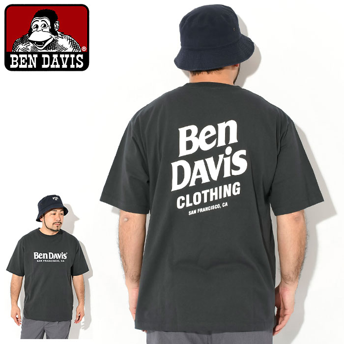 ベンデイビス Tシャツ 半袖 BEN DAVIS メンズ フロッキー ロゴ ( BENDAVIS C-24580011 Flocky Logo S/S Tee カットソー トップス )[M便 1/1]｜icefield｜02