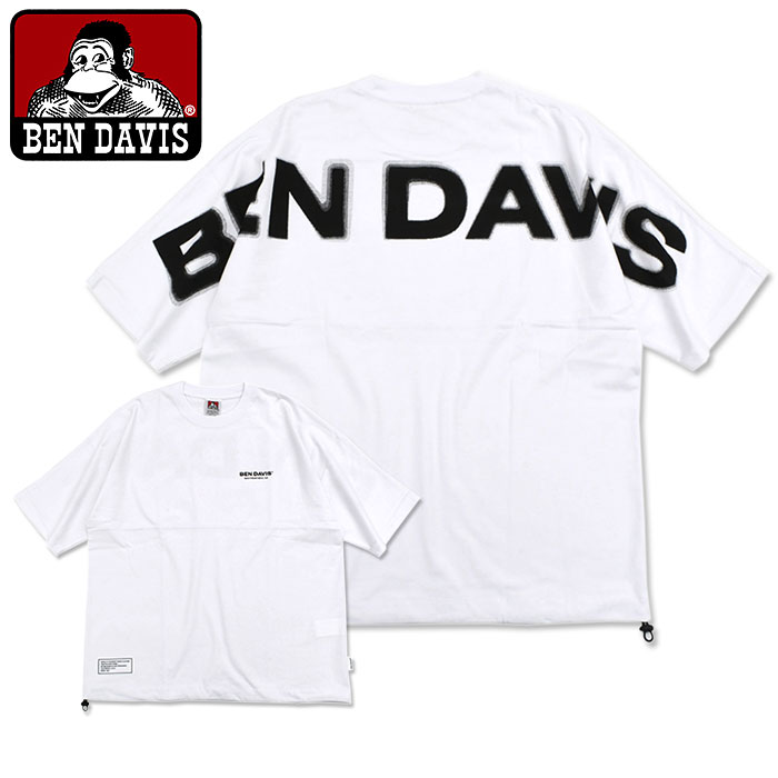 ベンデイビス Tシャツ 半袖 BEN DAVIS Tシャツ 半袖 メンズ ブラード ロゴ フットボール ( C-24580020 Blurred Logo Football S/S Tee )[M便 1/1]｜icefield｜03