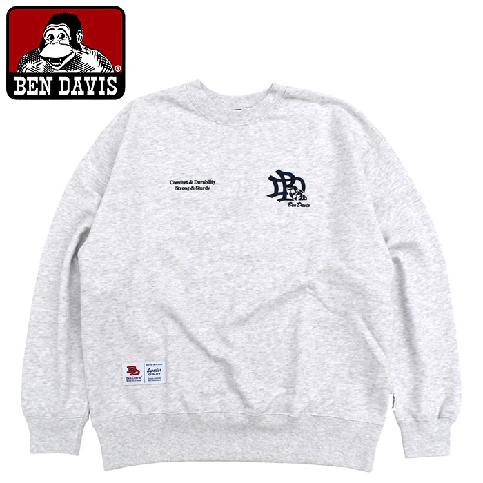 驚きの安さ BEN クルー EMB リーガー メンズ トレーナー ベンデイビス DAVIS トップス