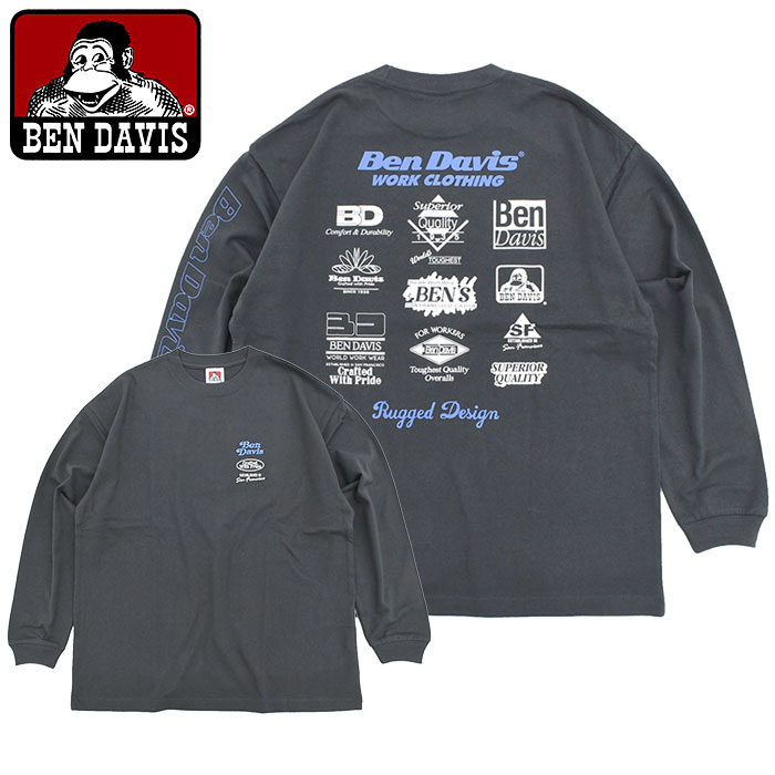＊Ｂen's＊ページ BEN DAVIS（ベンデイビス） ロンT Tシャツ 長袖 メンズ 25SS