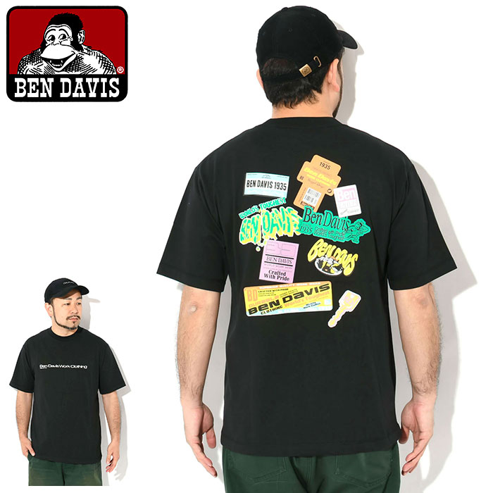 BEN DAVIS（ベンデイビス） Tシャツ 半袖 メンズ フリッジ ドア バック