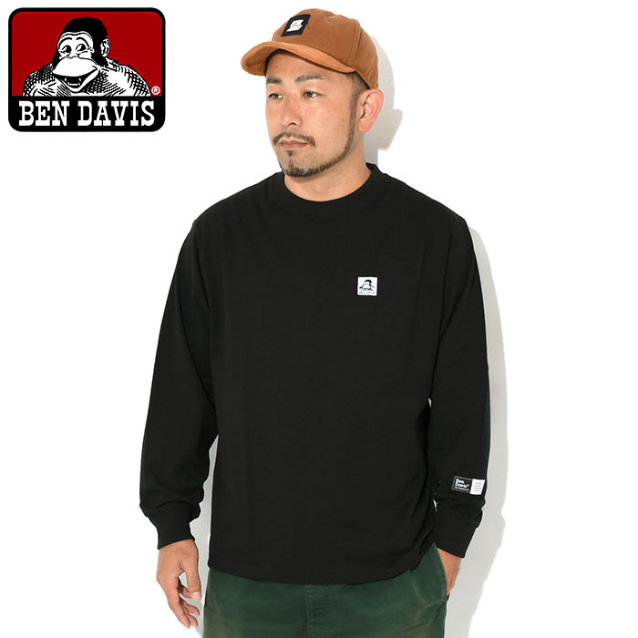 BEN DAVIS（ベンデイビス） ロンT Tシャツ 長袖 メンズ ラベル ワイド