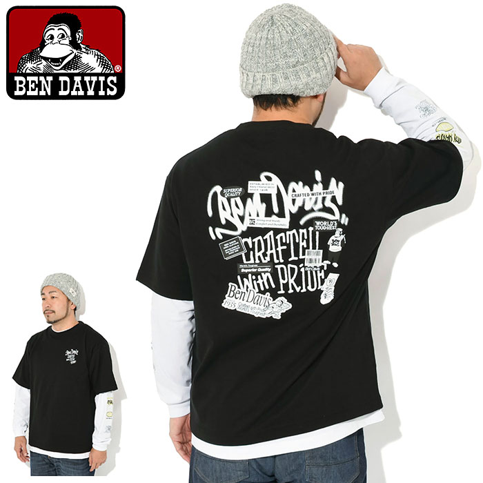 BEN DAVIS（ベンデイビス） ロンT Tシャツ 長袖 半袖 セット メンズ 