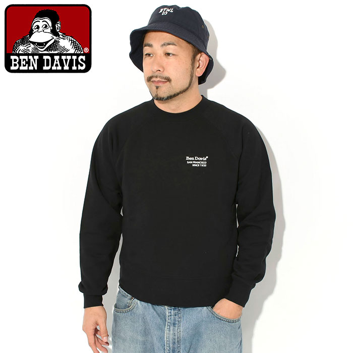 BEN DAVIS（ベンデイビス） トレーナー メンズ 70s フィット ラグラン