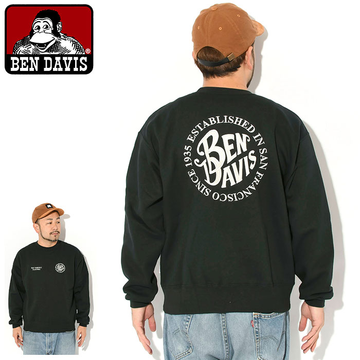 BEN DAVIS（ベンデイビス） トレーナー メンズ サークル EMB クルー
