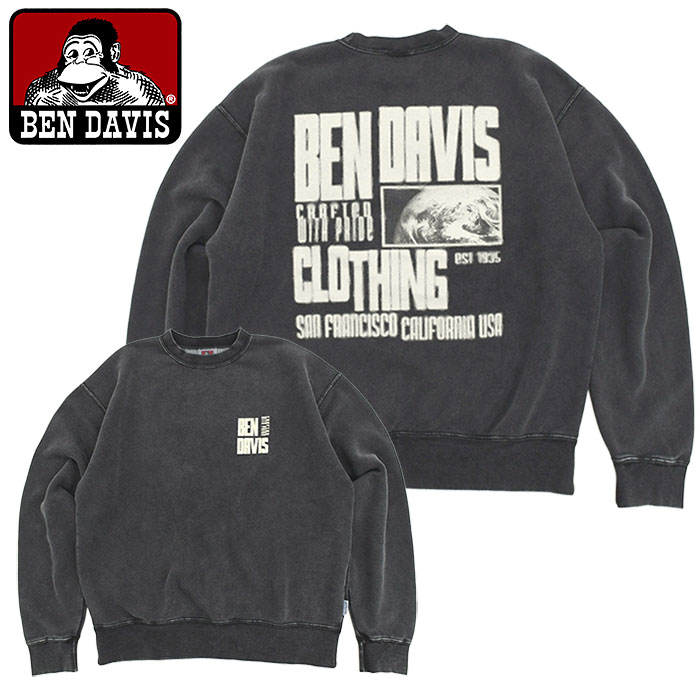 BEN DAVIS（ベンデイビス） トレーナー メンズ ブラード フェイデッド
