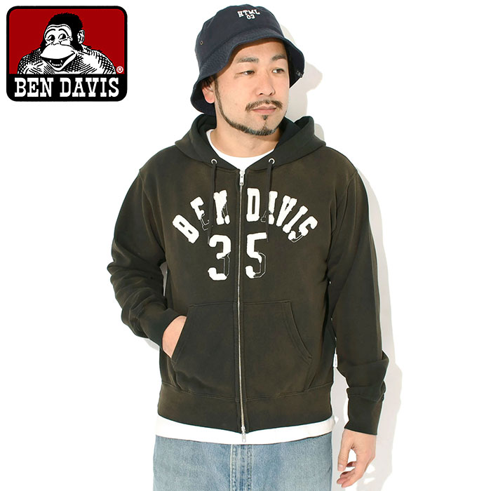 BEN DAVIS（ベンデイビス） パーカー ジップアップ メンズ 70s