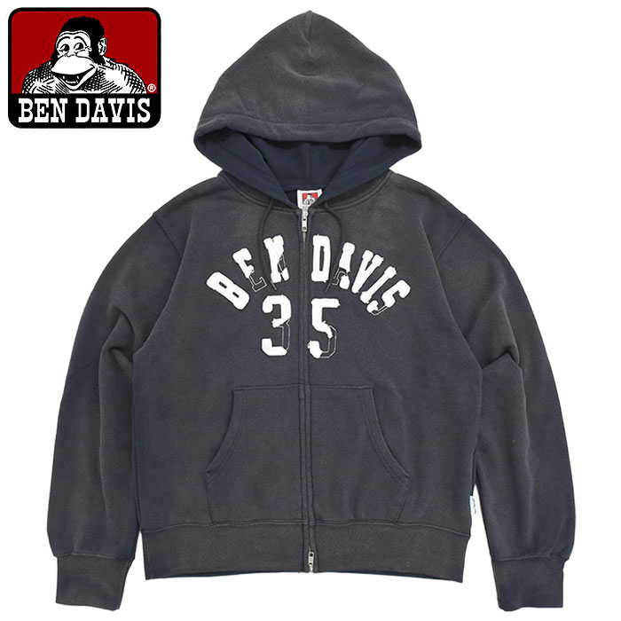BEN DAVIS（ベンデイビス） パーカー ジップアップ メンズ 70s