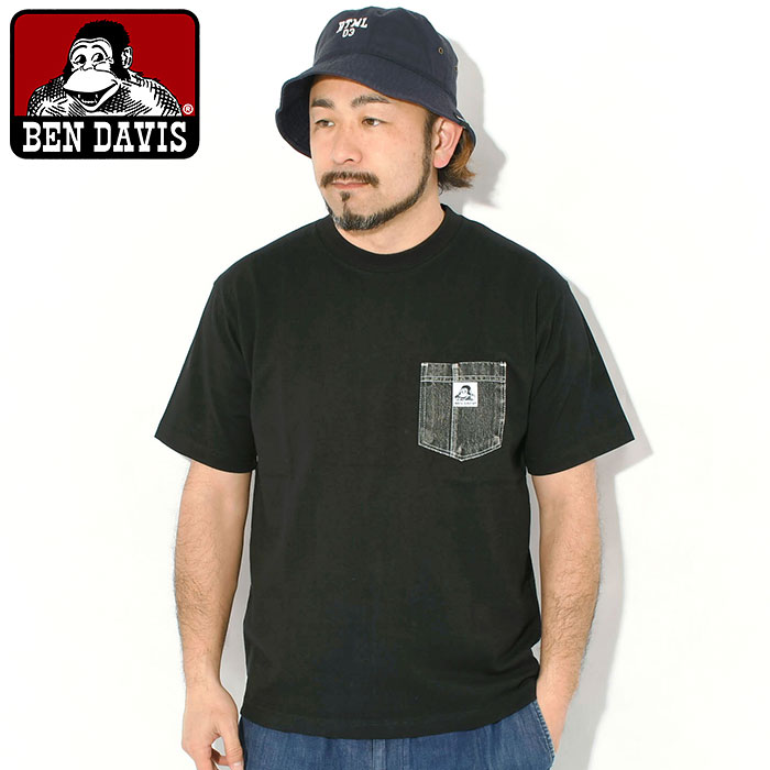 BEN DAVIS（ベンデイビス） Tシャツ 半袖 メンズ 26SS デニム ポケット