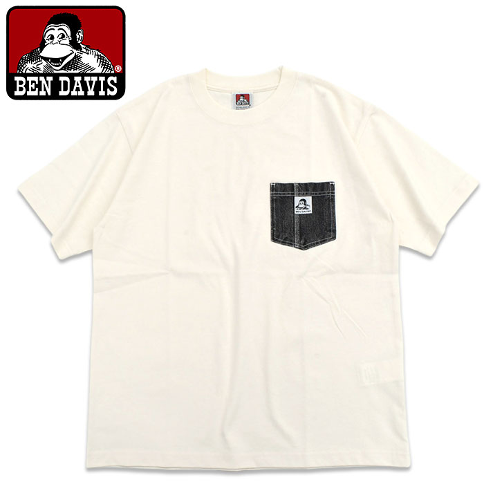 BEN DAVIS（ベンデイビス） Tシャツ 半袖 メンズ 26SS デニム ポケット