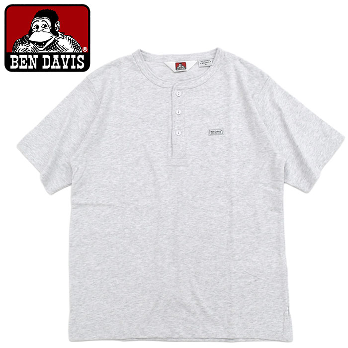 BEN DAVIS（ベンデイビス） Tシャツ 半袖 メンズ ラベル ヘンリー ( C