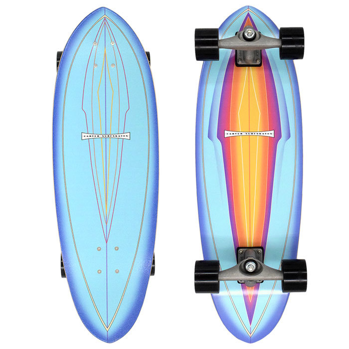 カーバー スケボー スケートボード コンプリート CARVER 31インチ × 9.875インチ Blue Haze CX4 Surfskate Complete (31in×9.875in 完成品)｜icefield｜02