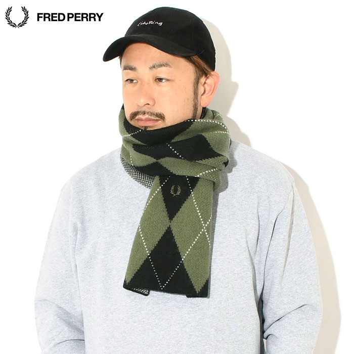 FRED PERRY（フレッドペリー） マフラー メンズ ブラッシュド