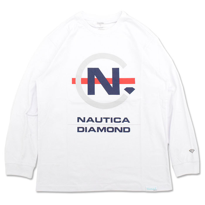 ダイアモンドサプライ Tシャツ 長袖 Diamond Supply Co. メンズ ノーティカ クロックド コラボ ( NAUTICA Clocked L/S Tee C20DMPC403S )｜icefield｜02