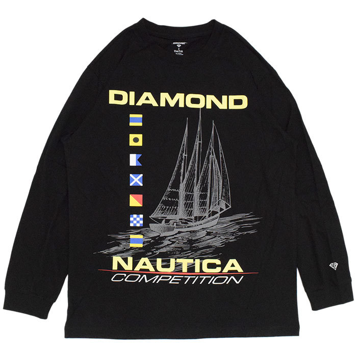 ダイアモンドサプライ Tシャツ 長袖 Diamond Supply Co. メンズ ノーティカ フラ...