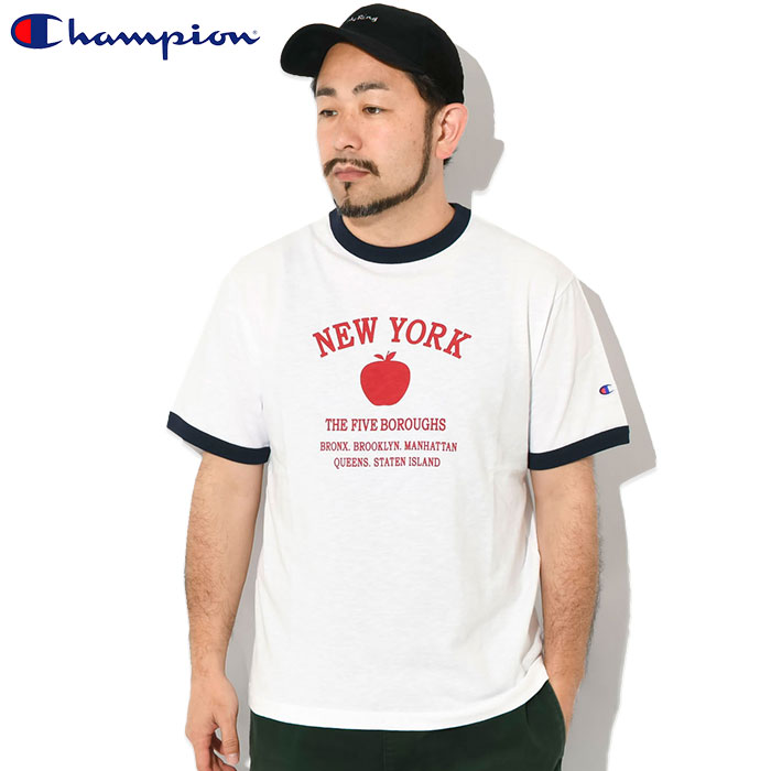 Champion（チャンピオン） Tシャツ 半袖 メンズ C3-B330 リンガー ( C3