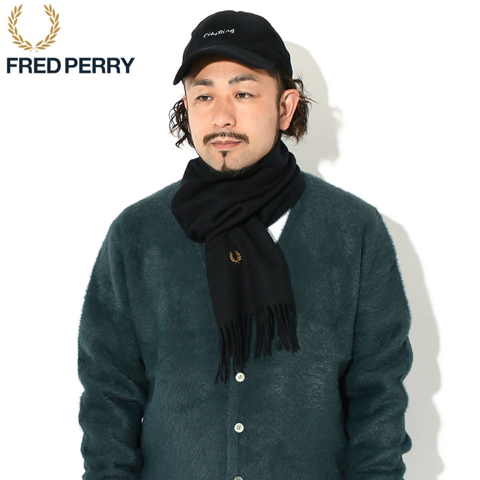 フレッドペリー マフラー FRED PERRY メンズ ラムウール スカーフ