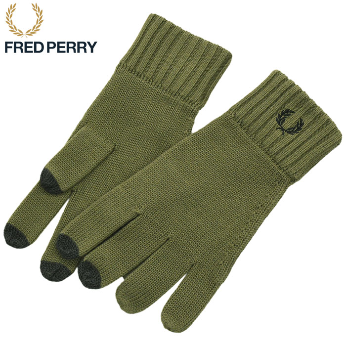 フレッドペリー 手袋 FRED PERRY メンズ ローレル リース グローブ ( C4128 Laurel Wreath Gloves スマートフォン対応 小物 )[M便 1/1]｜icefield｜03